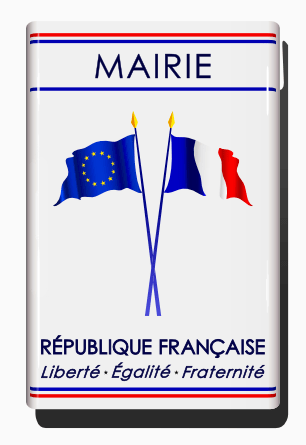 Mairie drapeaux france europe devise republique