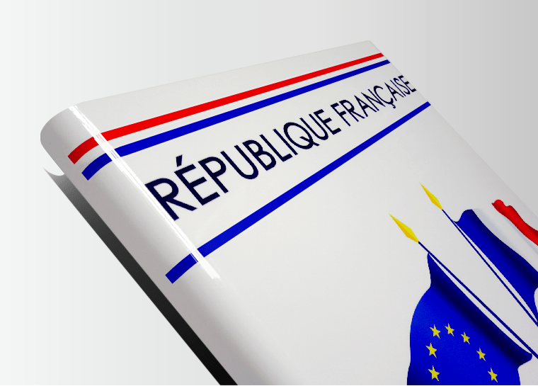 Plaque ecoles pavoisement et devise republique francaise